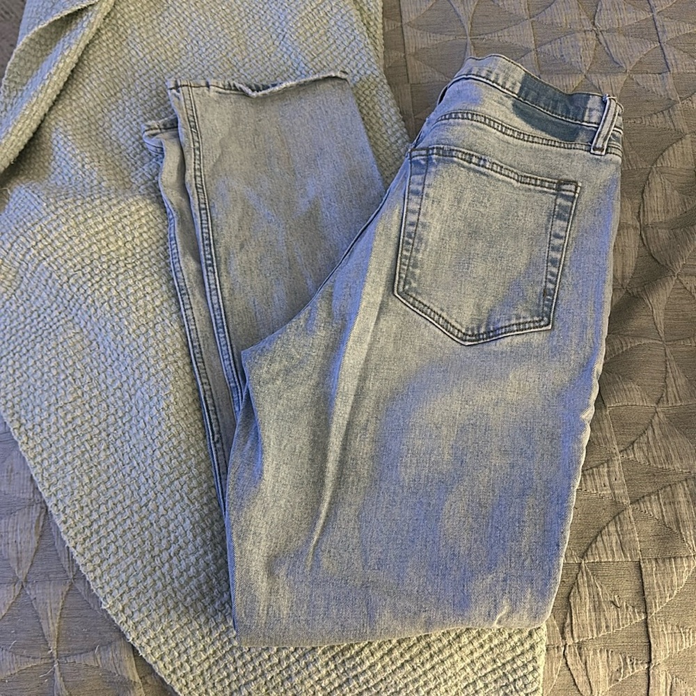 Abercrombie & Fitch 90s Slim Straight Ultra High Rise Denim Jeans Size 32/14